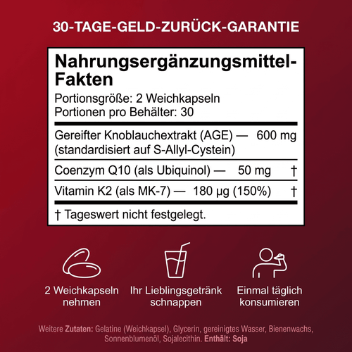 Mer gereifte Knoblauch Softgels