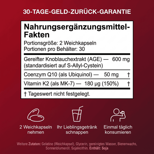 Mer gereifte Knoblauch Softgels