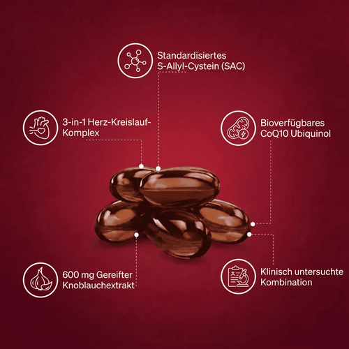 Mer gereifte Knoblauch Softgels