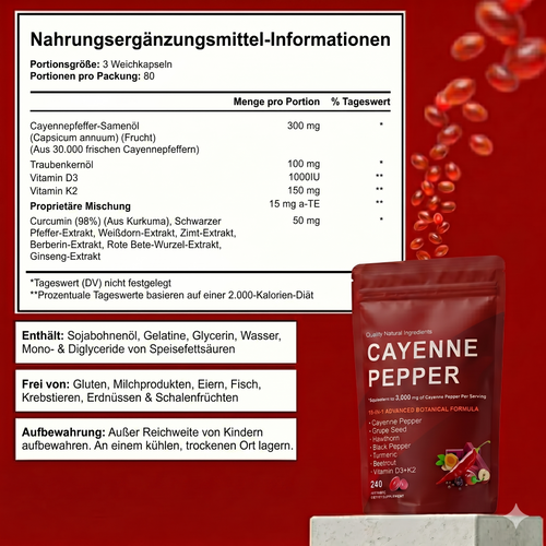 Mer Cayennepfeffer Softgels