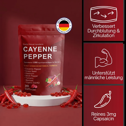 Mer Cayennepfeffer Softgels für Erektile Dysfunktion