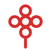 rotes Linien-Symbol: Pollenblüte